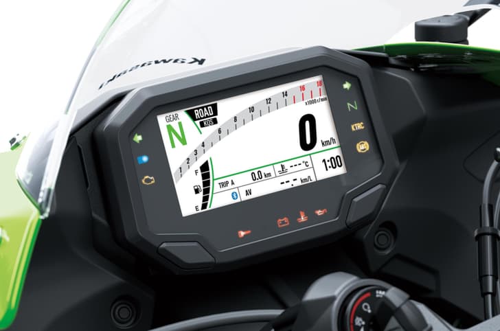 2026 Kawasaki Ninja ZX-6R 4.2-inch TFT dash